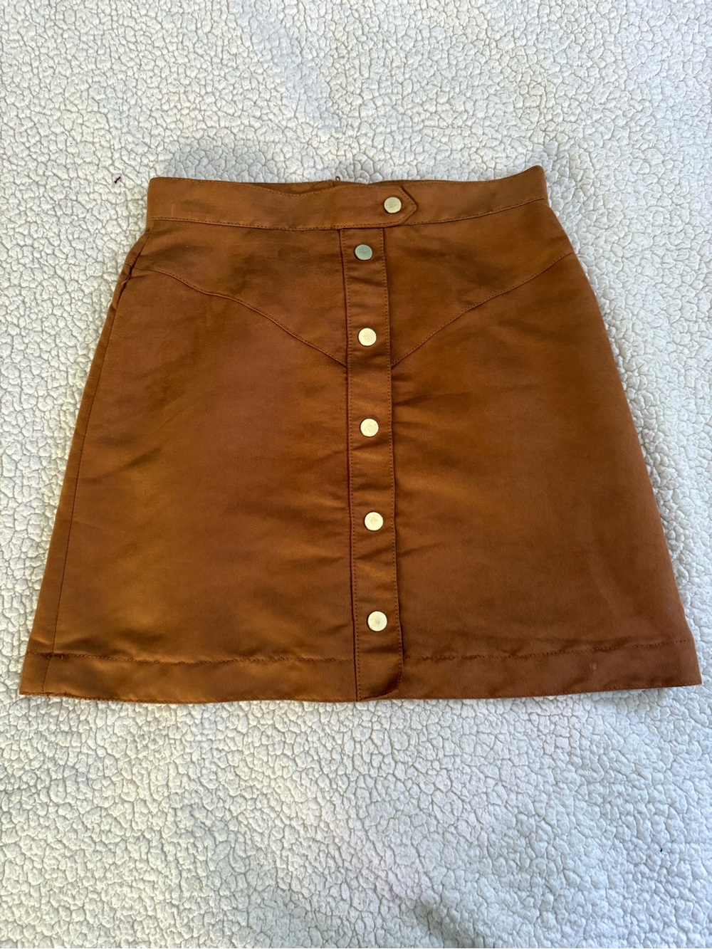 H&M Fall Tan Suede Pencil Skirt sz sm